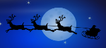 sleigh at night