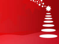 red christmas tree