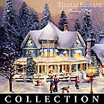 thomas kinkade christmas village