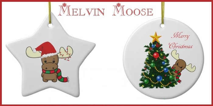 melvin moose christmas ornaments