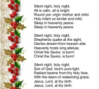 printable christmas carol lyrics